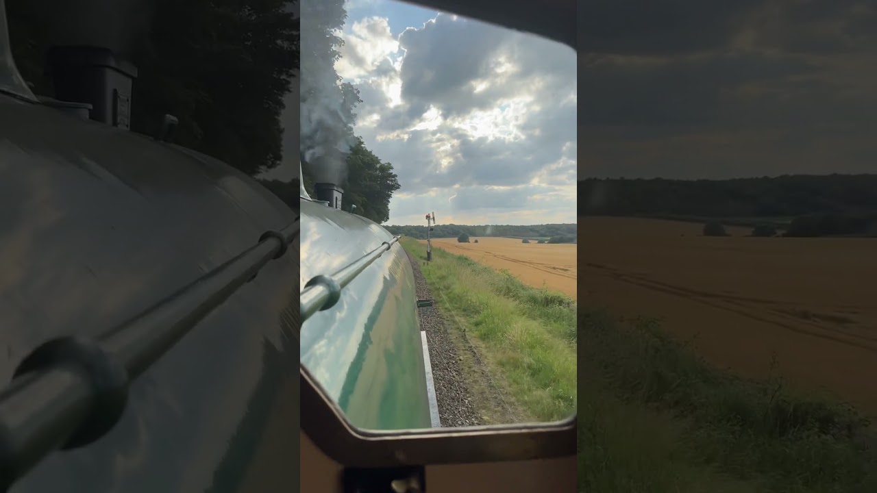 Steam train ride #steamengine #steamtrain #steam #train #footplate #bucket #18 #norfolk #nnr #fyp