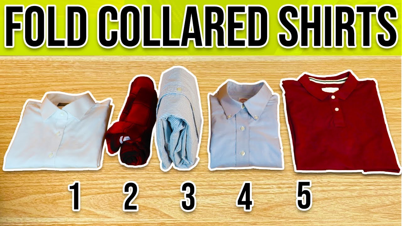 5 Clever Ways to Fold Collared Shirts (Step-by-step guide)