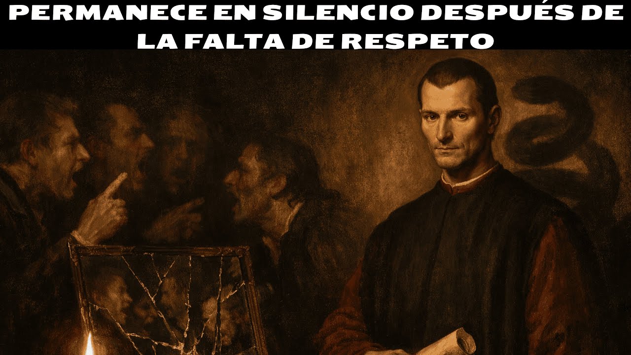 Quédate en silencio después de que te falten al respeto — La ley maquiavélica.