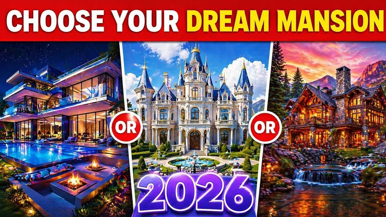 Would You Rather - Build Your 2026 Royal Luxury Mansion 🎉🏰👑✨ Daily Quiz