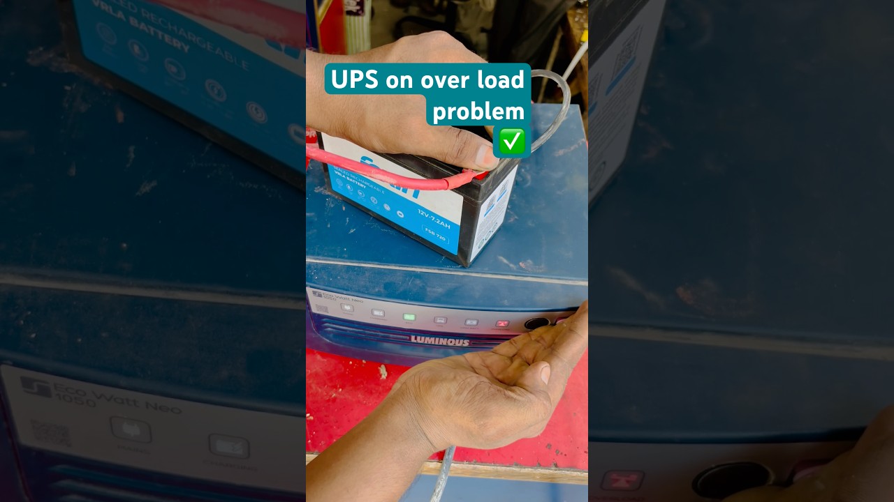 Luminous inwetar repair overload problem #shortsfeed#short#radheelectric#new #tech #inverter