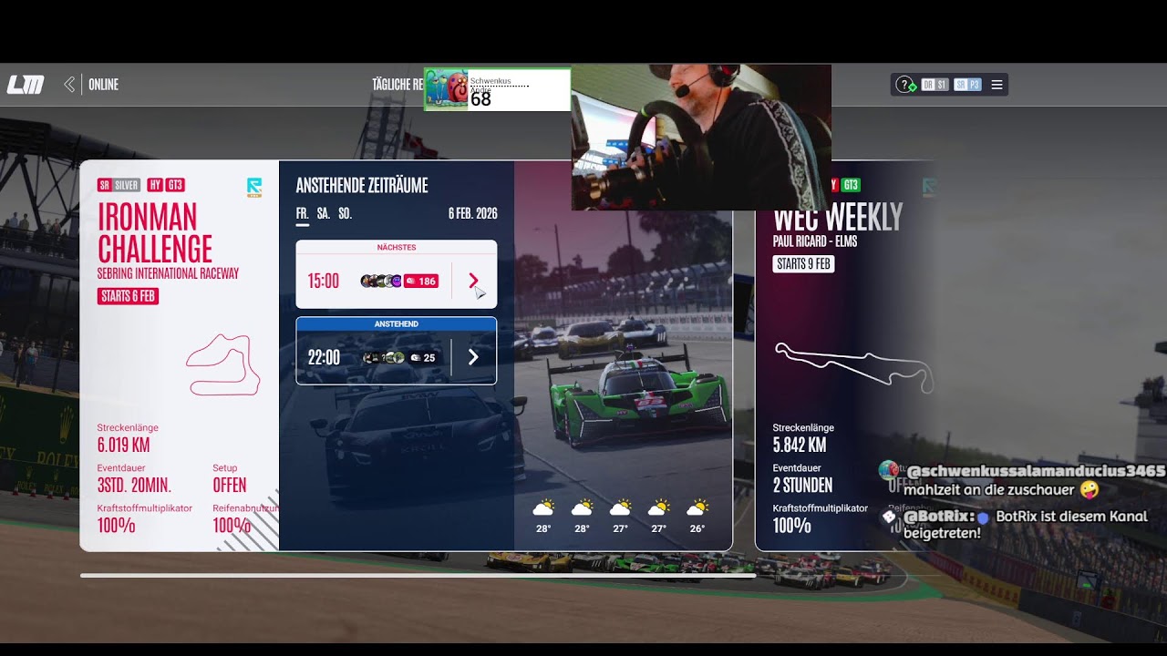 Le Mans Ultimate 1std Sebring