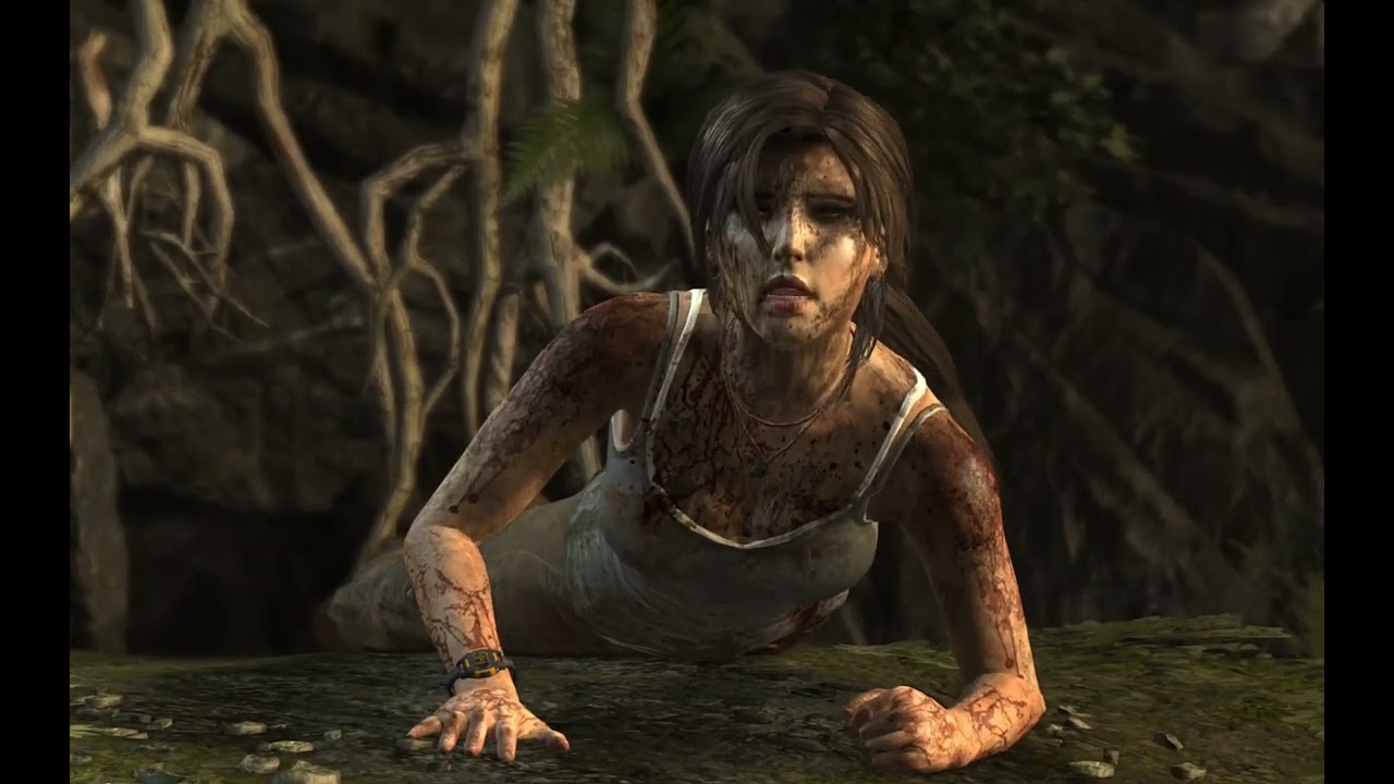 Testando o Tomb Raider Mobile no Samsung tablet S9.
