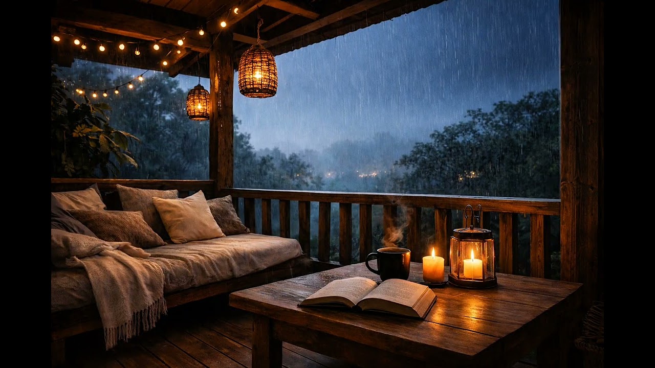 Uma Noite Tranquila para Desacelerar, Relaxar e Dormir 🌧️