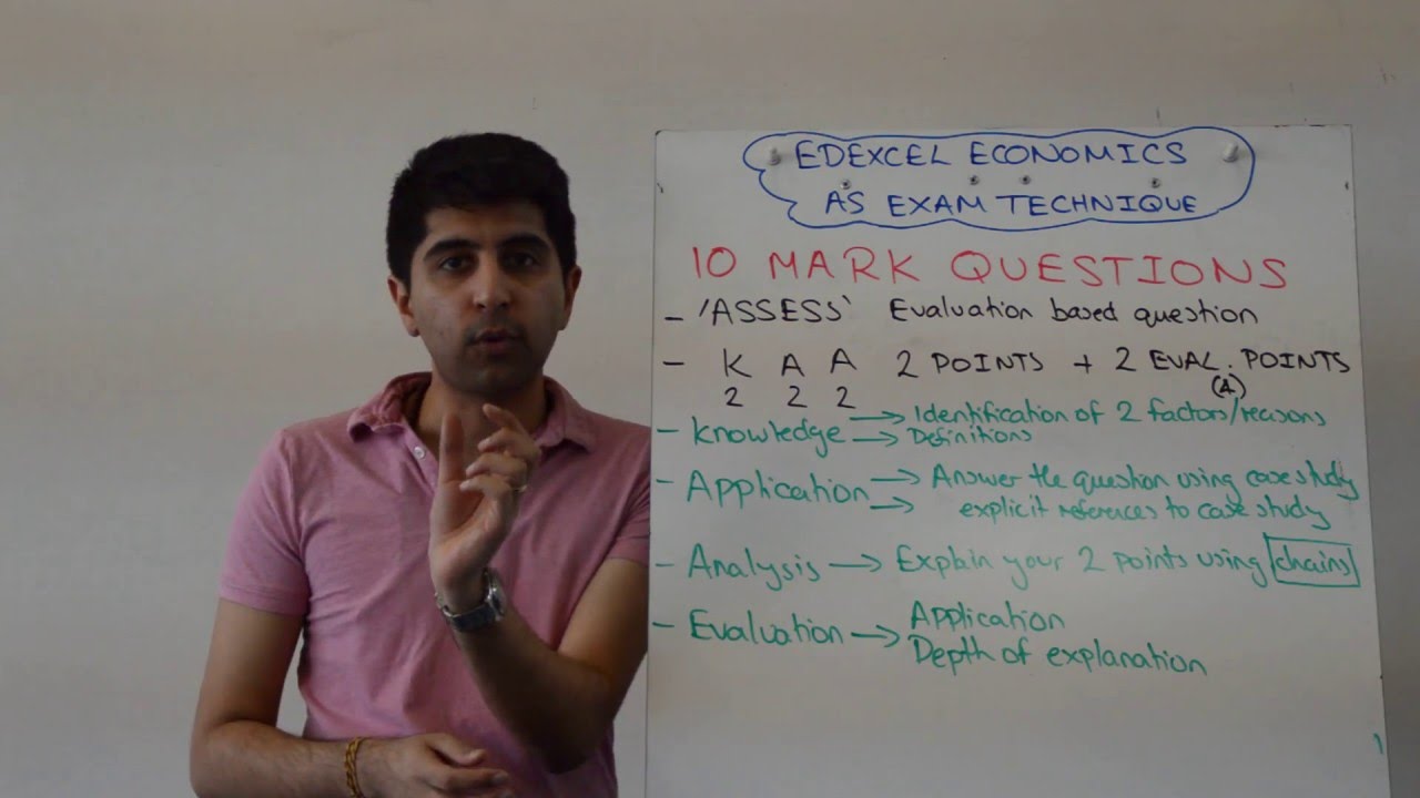 Edexcel AS Economics - 10 Marker Exam Technique