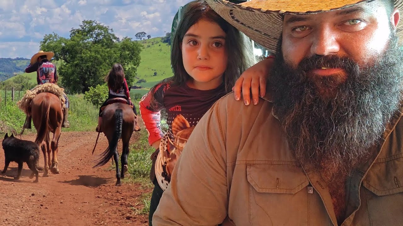 passamos o dia com os amigos na fazenda vizinha