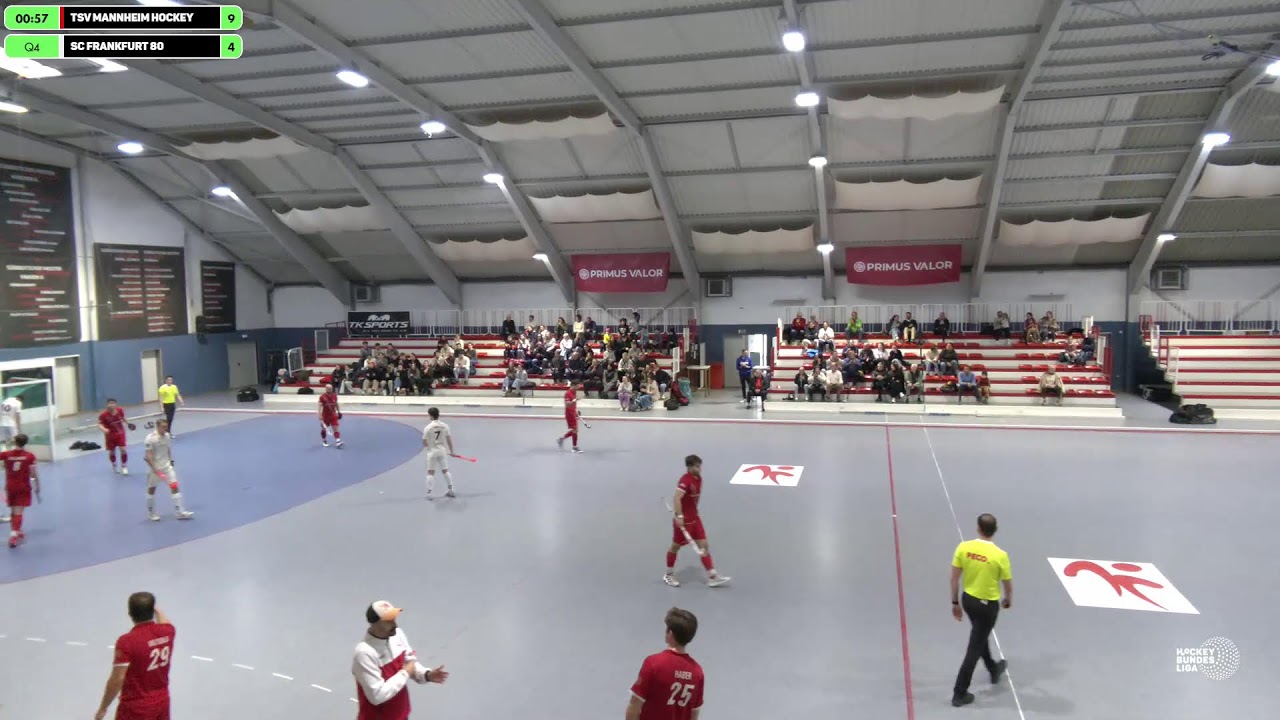 1. Hallenhockey-Bundesliga Herren TSV Mannheim Hockey vs. SC Frankfurt 80