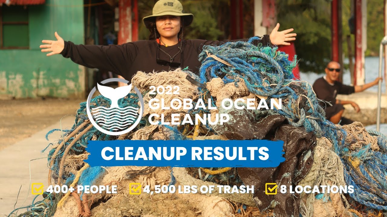 2022 Global Ocean Cleanup Results: 2.3 Tons of Waste Cleaned from Coasts in 1-Day #plasticpollution