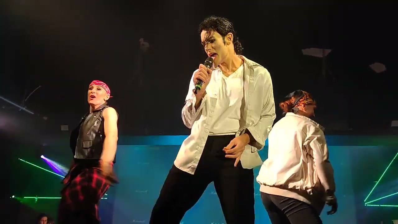 King's And Queens Of Rock Pop And Roll Central Pier Blackpool CJ Harrison as Michael Jackson