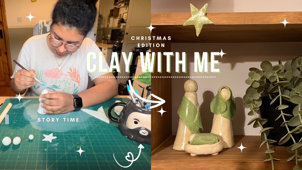 DIY Clay Nativity Scene: Joseph, Mary & Baby Jesus | Christmas Series