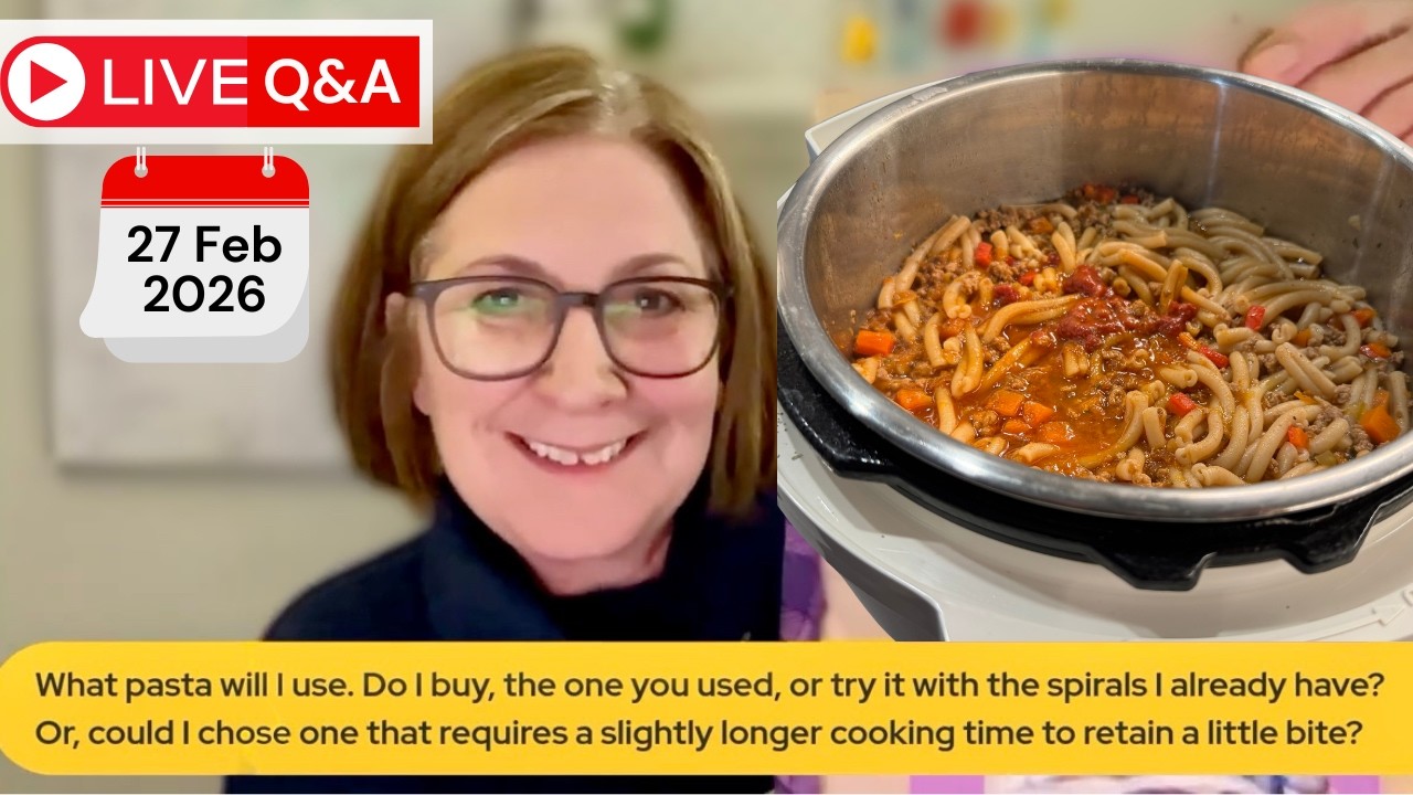 LIVE REPLAY: What I've been cooking this week & Q&A