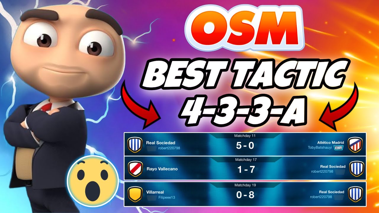THE NEW BEST TACTIC OF OSM 2023 WITH 433A THAT WILL MAKE YOU WIN EVERY MATCH | AMAZING RESULTS 8-0