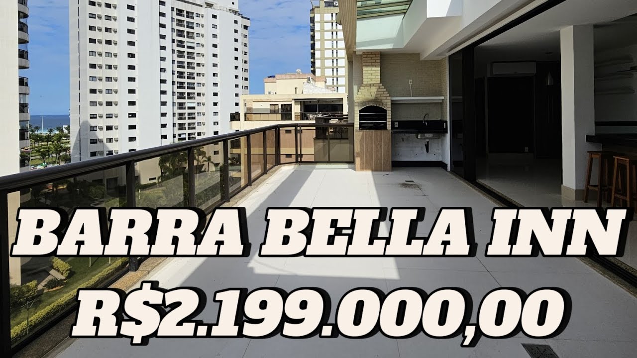 COBERTURA DUPLEX A VENDA A 5 MIN DA PRAIA DA BARRA NO POSTO 6 - BARRA BELLA INN (REFORMADA 💎) #rj