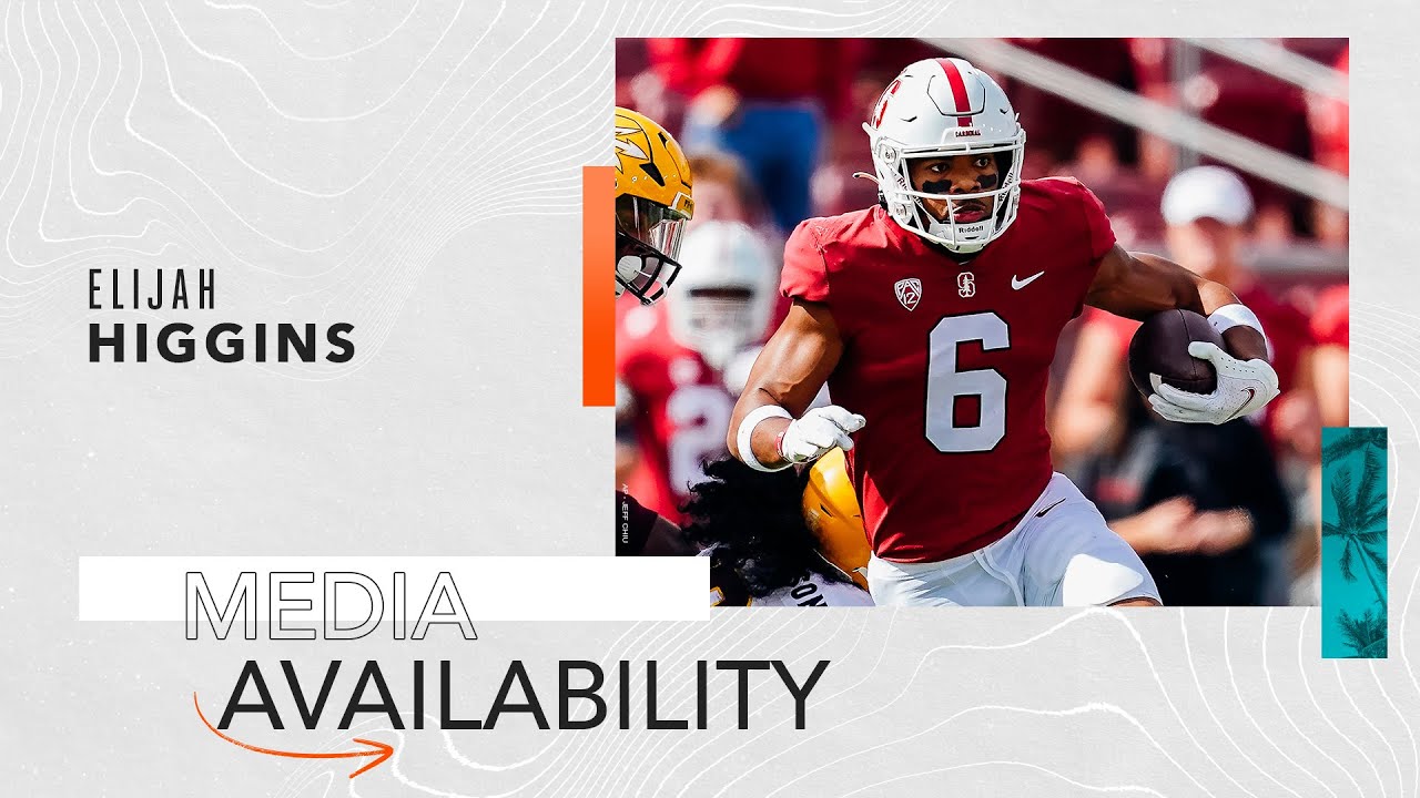 Miami Dolphins Draft Pick Elijah Higgins Meets With The Media | 2023 NFL Draft