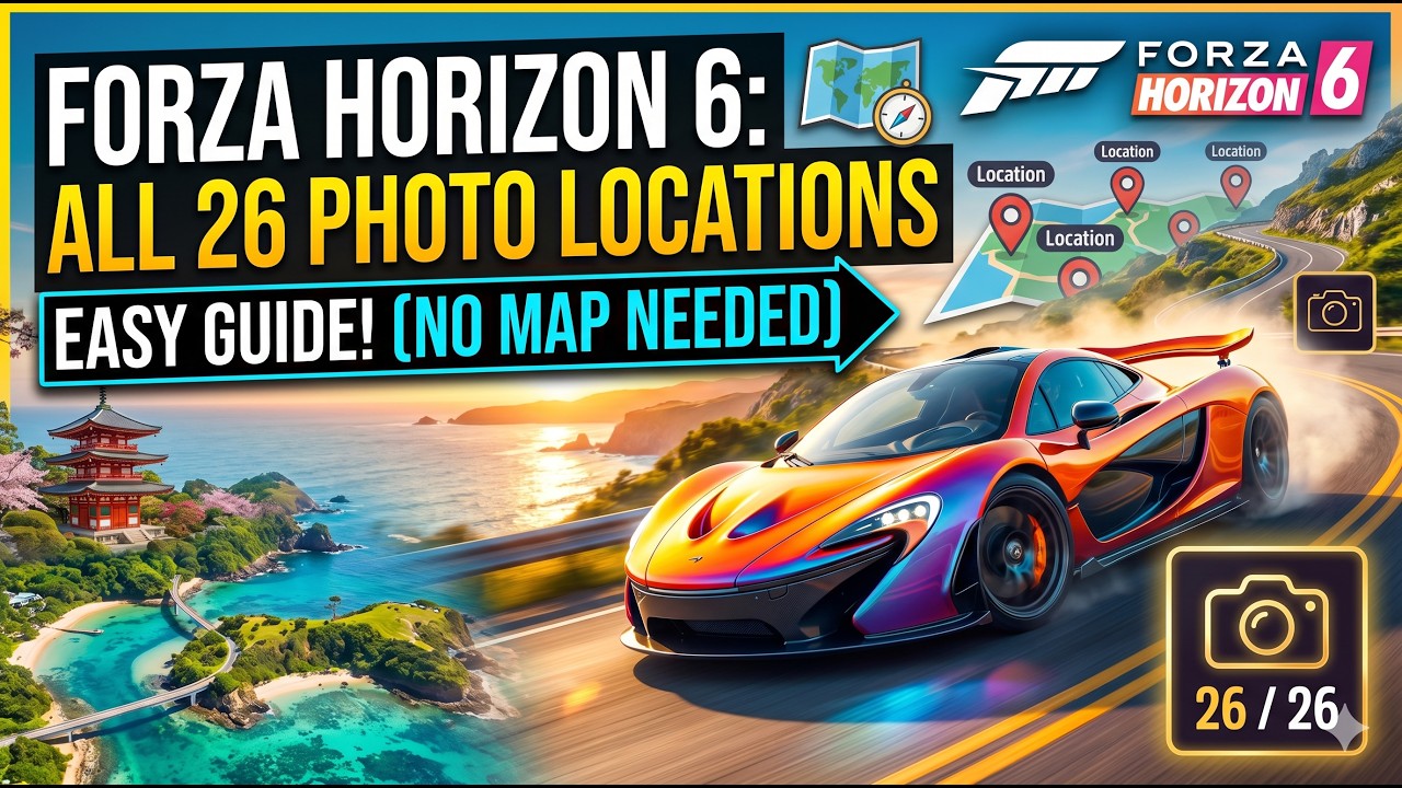 Forza Horizon 6 ALL 26 Photo Locations (FAST & EASY) #fh6 #forzahorizon6 #fh6gameplay