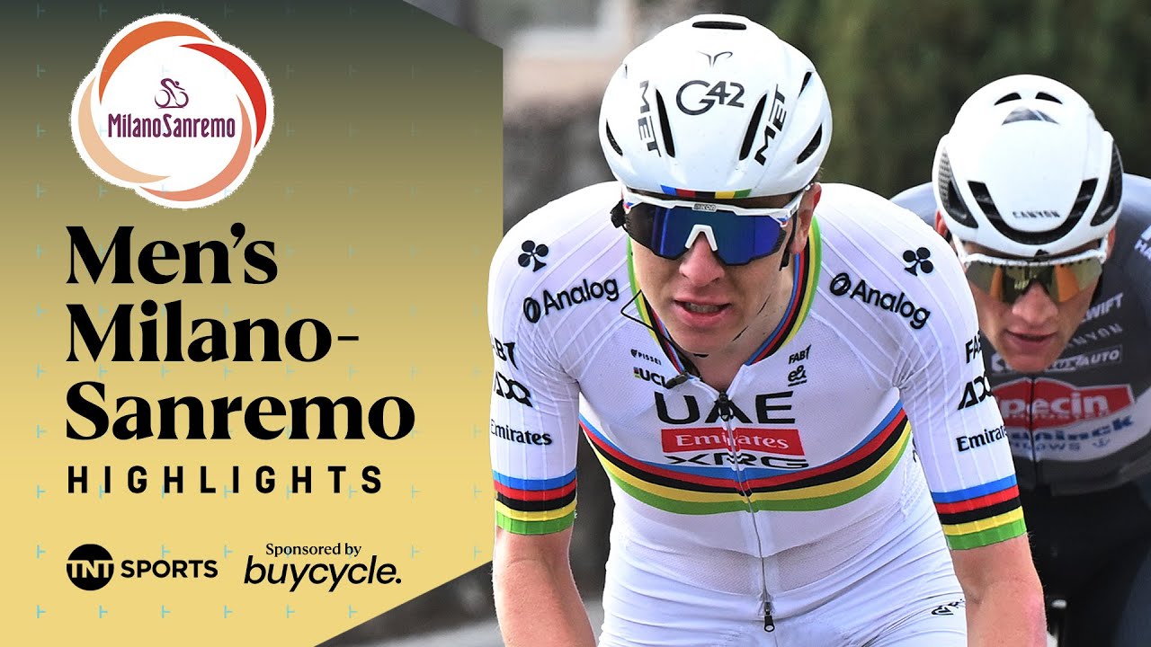 VAN DER POEL DEFEATS POGACAR! 😮‍💨 | 2025 Milano-Sanremo Men's Race Highlights | TNT Sports Cycling