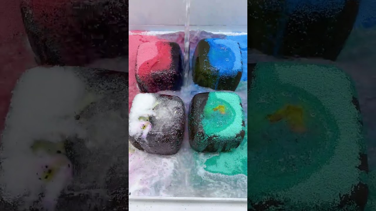 CLEANING SQUISHY ASMR🧊🧊Ice Cubes#asmr