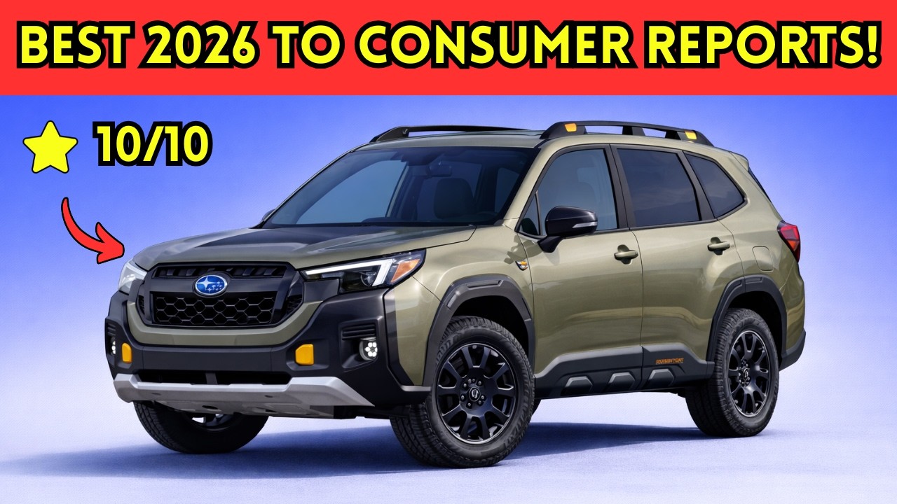 The best cars of the year: 7 top picks for 2026 according to Consumer Reports!