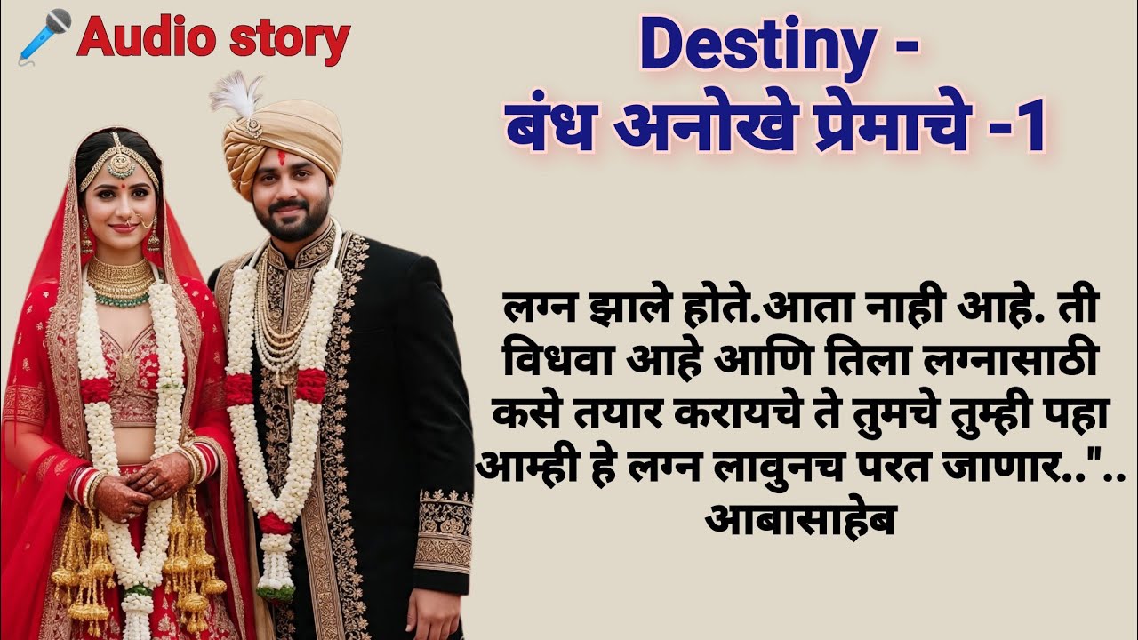 Destiny-1|मराठीकथा|Marathi katha|मराठीप्रेमकथा|हृदयस्पर्शीकथा|बोधकथा#emotional​#viralmarathistory​​ 