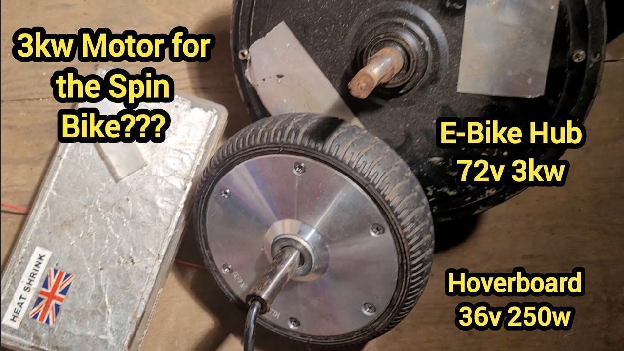 OFF GRID Spin Bike Power generator - Trying to fit 3kw Bike Hub Motor in Place of Hoverboard Motor.