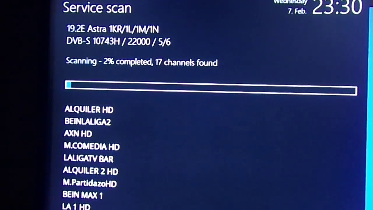How to perform channel scan on OpenATV 6 1