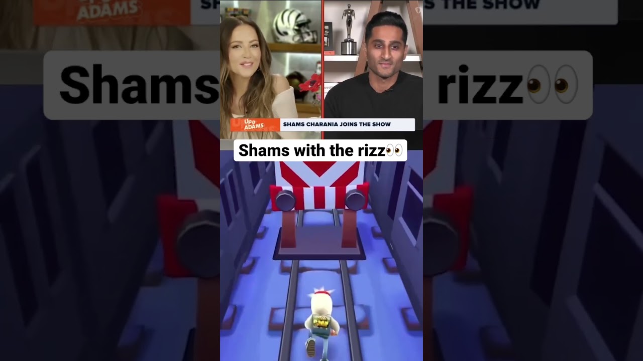Shams rizzing it up to Kay Adams👀😳