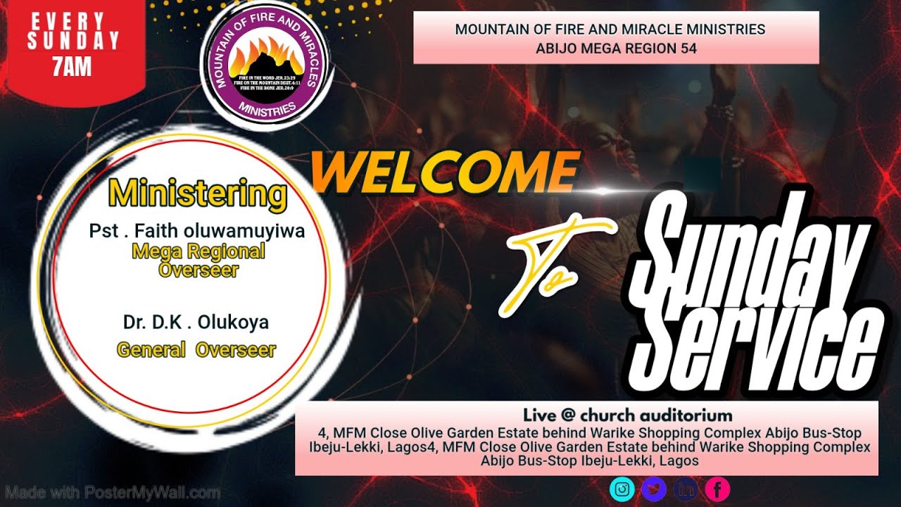 SUNDAY SERVICE | MFM ABIJO MEGA REGION 54 | PASTOR MRS FAITH OLUMUYIWA | 1  FEB 2026