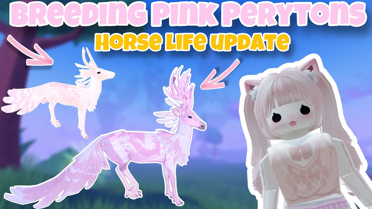 Breeding PINK Perytons in Horse Life? Checking out the new update! 🎀🦌