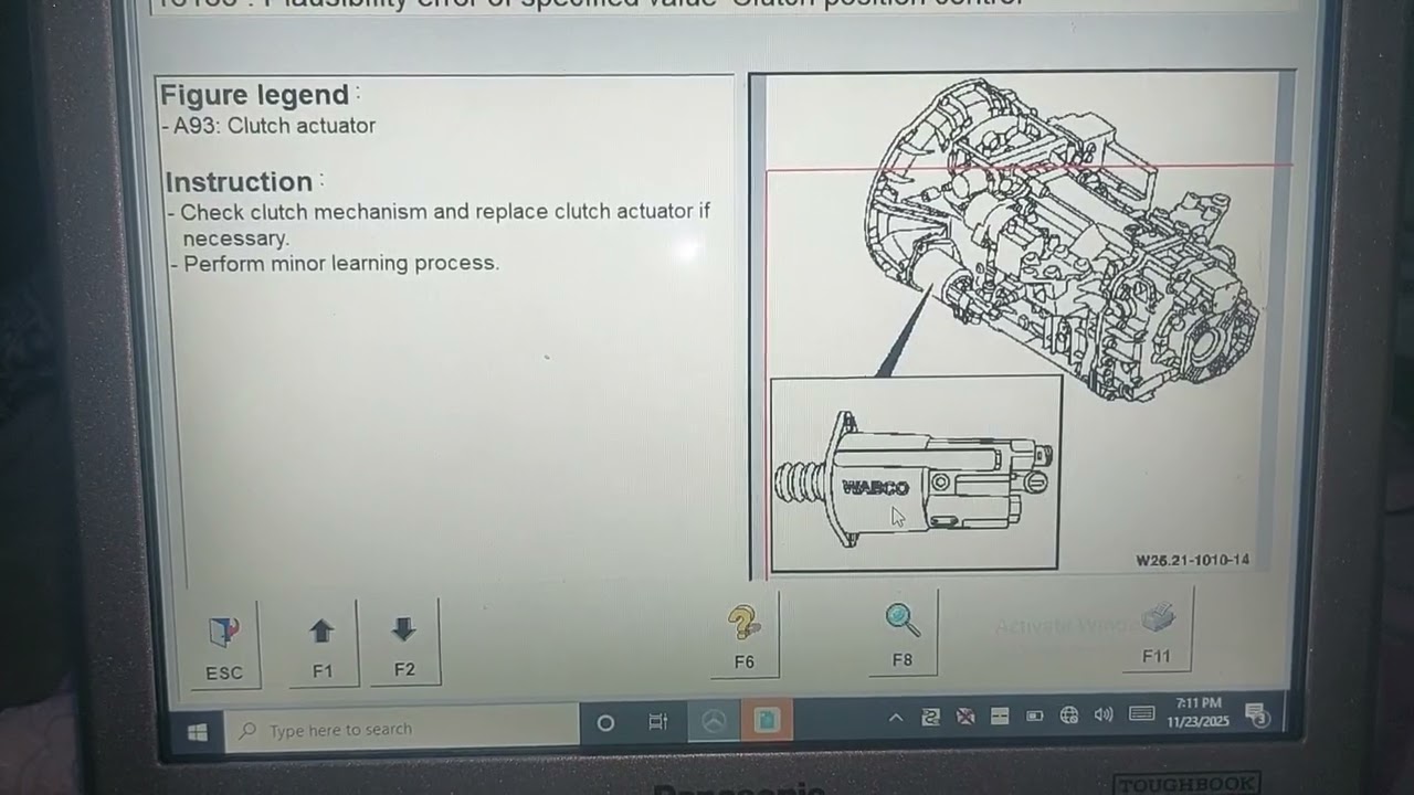 مرسيدس اكتروس mp2mp3 clutch actuator