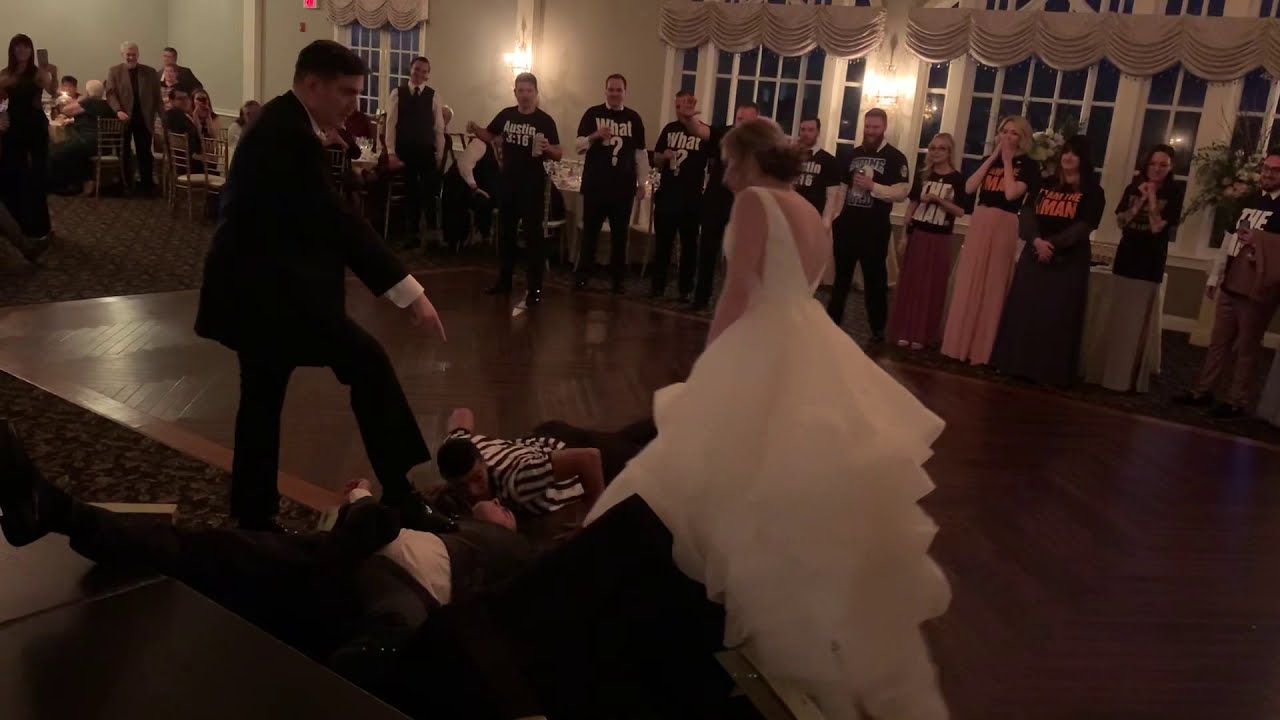 Epic Wrestling Themed Wedding Entrance