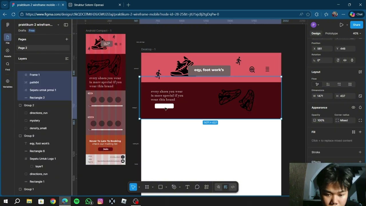 AHMAD RIZQY | WIREFRAME DESKTOP