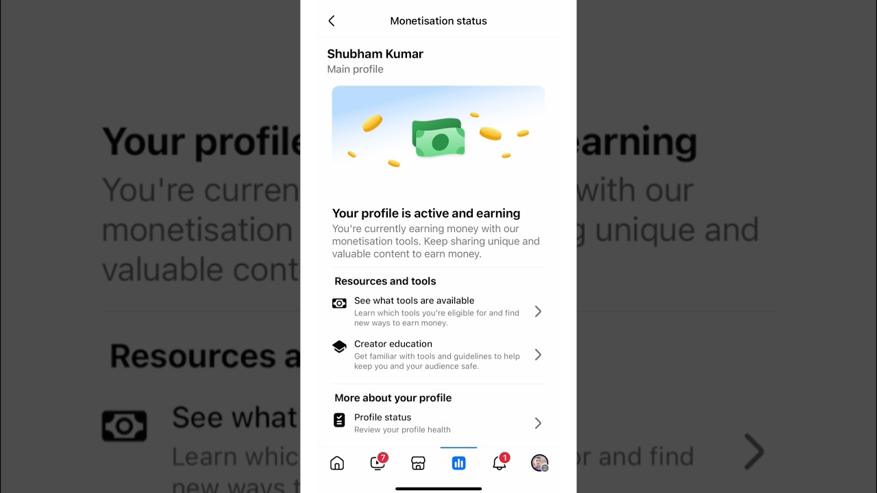 Your profile is active and earning 😍 your profile is earning money 🤑 weekly challenge facebook