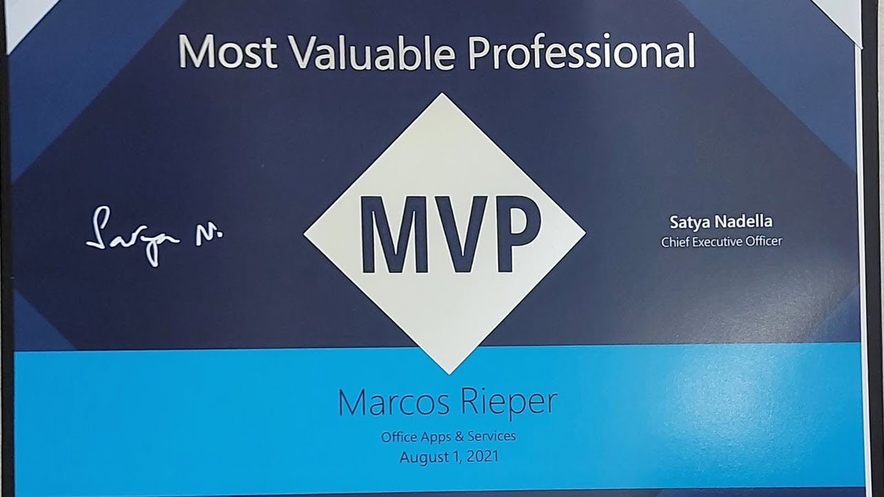 MVP Marcos Rieper - Unboxing