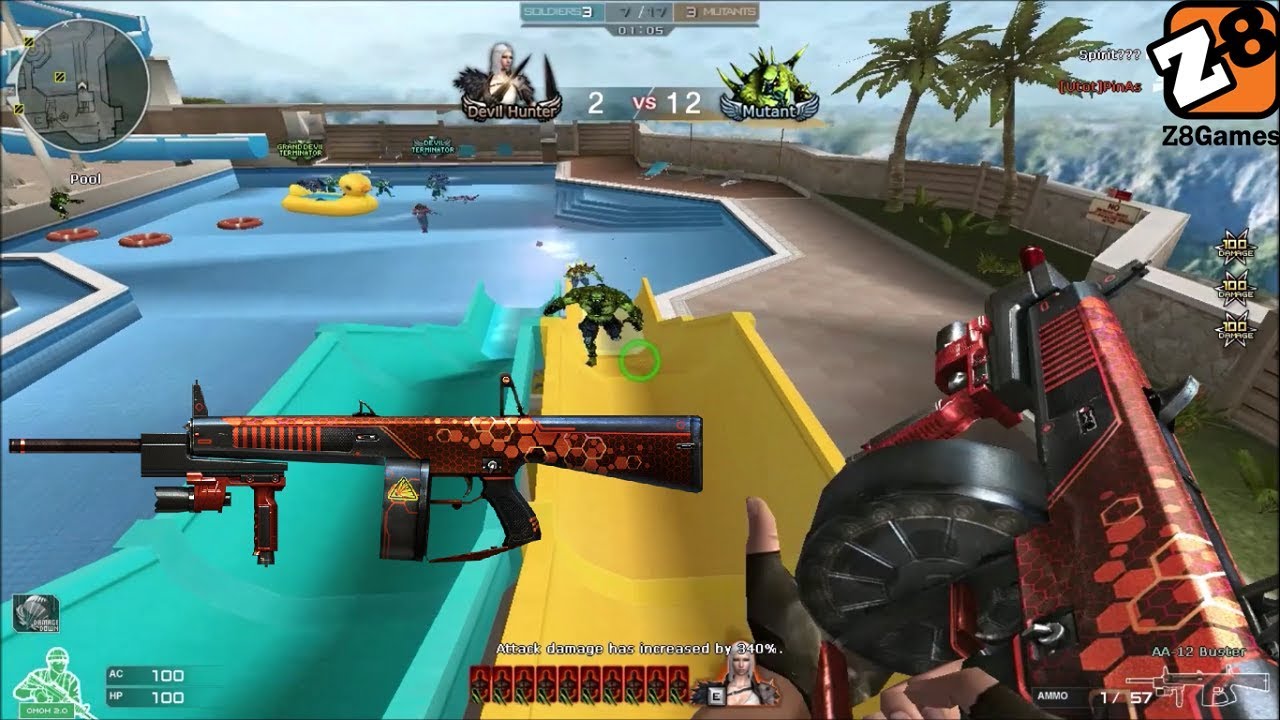 Crossfire NA 2.0 : AA12 - Buster - Hero Mode X - Zombie V4