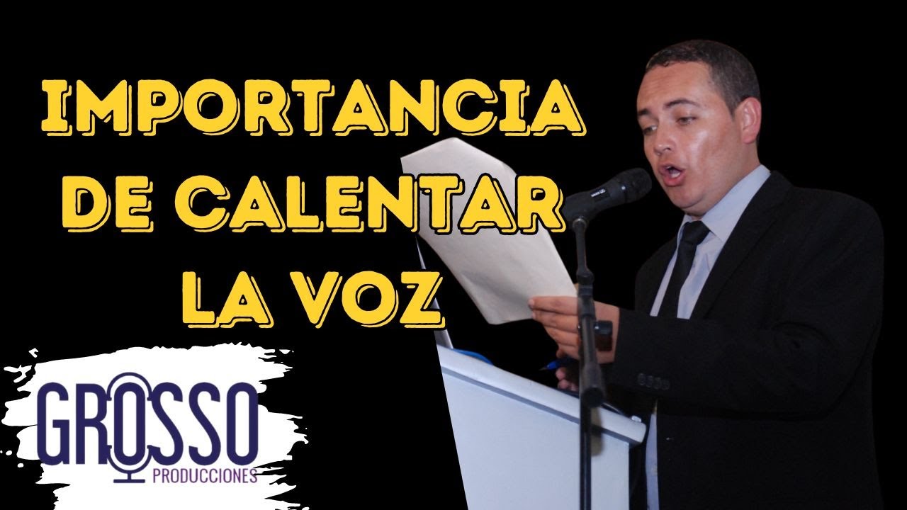 Antes de enfrentar el público caliente su voz ¿Por qué?