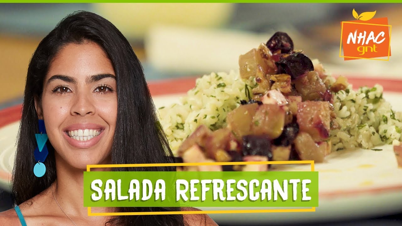 Salada de beterraba com casca de melancia, nozes e queijo minas | Bela Gil | Bela Cozinha