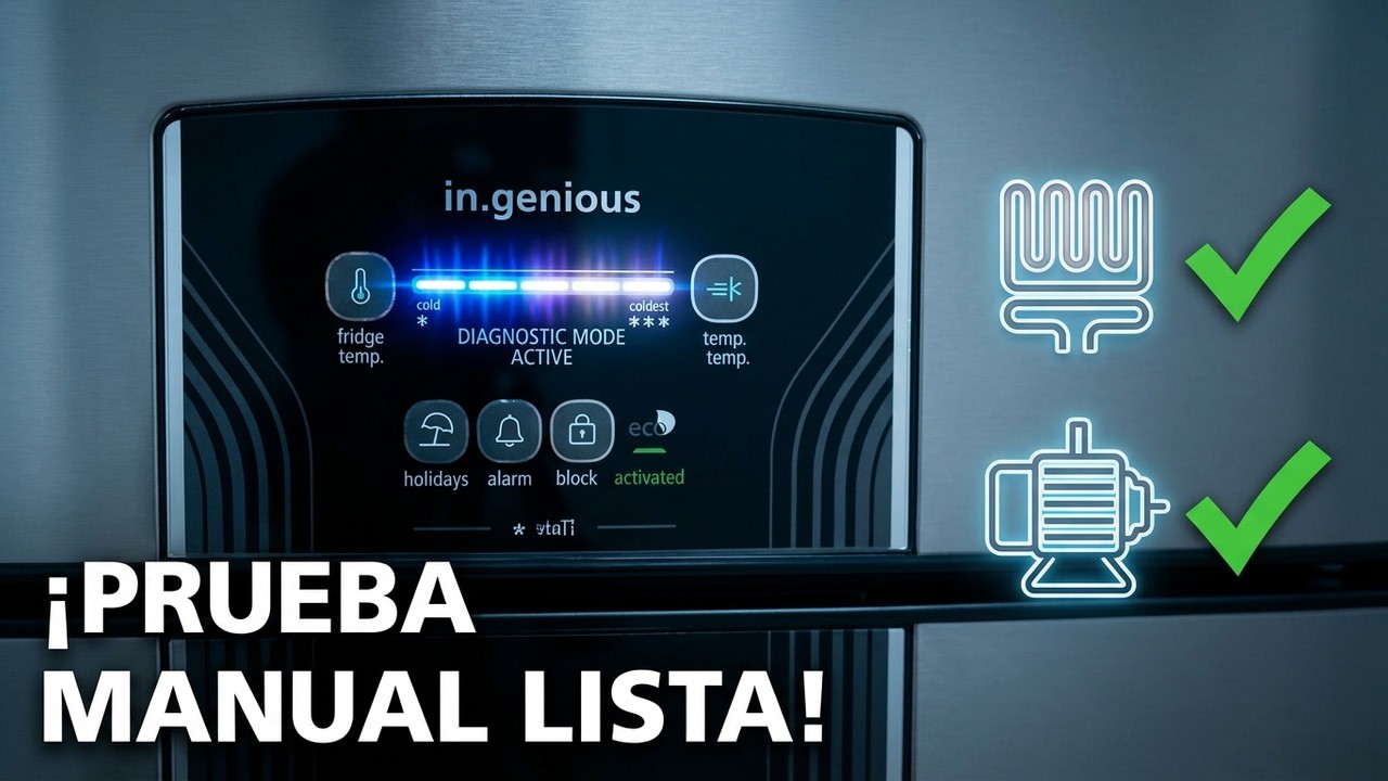 🧊nevera Mabe In.genious Inverter Prueba manual Diagnóstico y recomendaciones de