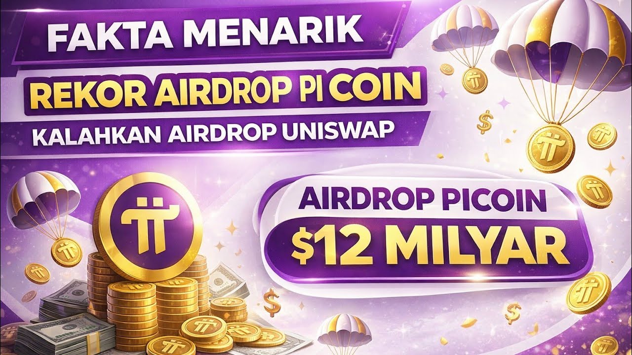 PINETWORK TERBARU~FAKTA MENARIK REKOR AIRDROP PI COIN KALAHKAN AIRDROP UNISWAP