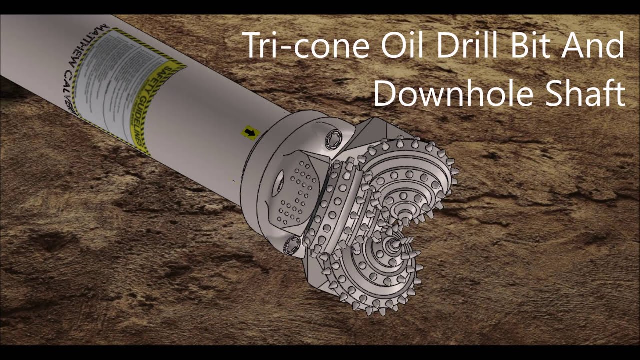 MAE 52 - Final Project - Tri cone Oil Drill Bit And Down Hole Shaft