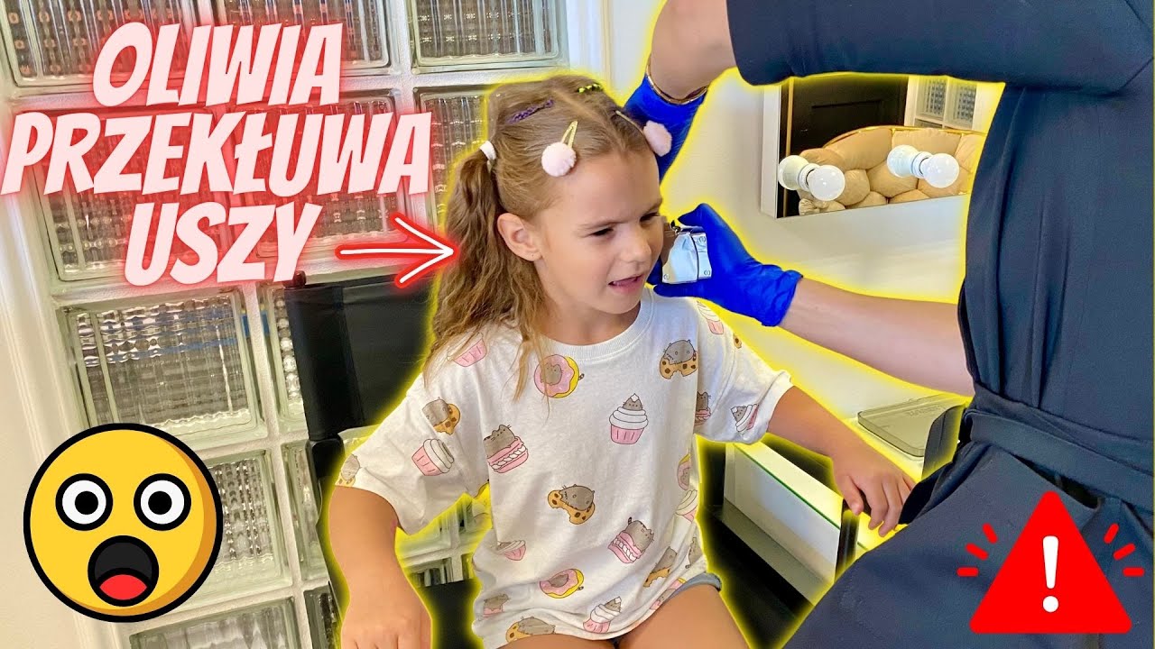 Oliwia spełnia swoje marzenie- przekłuwa uszy👂💖