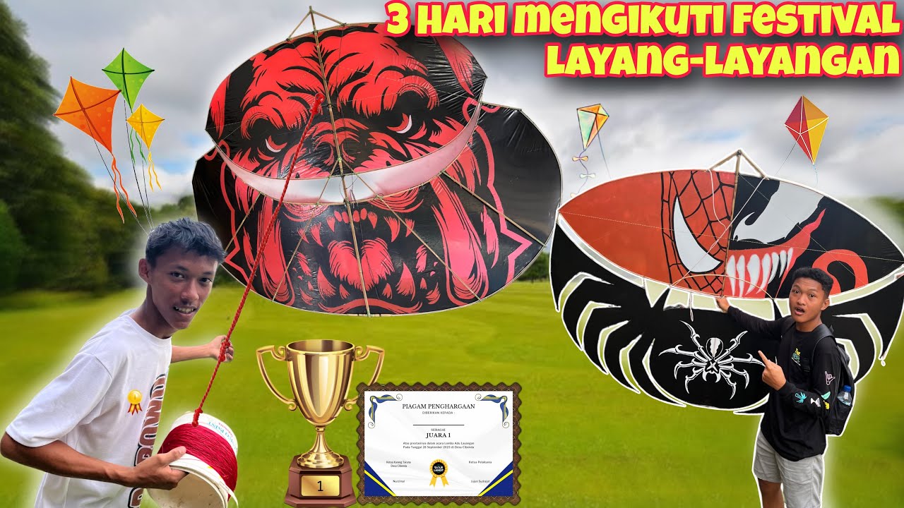 PERDANA ANAK KAMPUNG MENGIKUTI FESTIVAL LAYANG-LAYANGAN HAMPIR 3 HARI