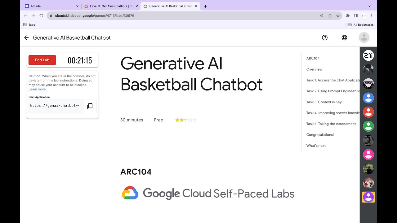 Generative AI Basketball Chatbot || #qwiklabs || #ARC104 ||  [With Explanation🗣️]