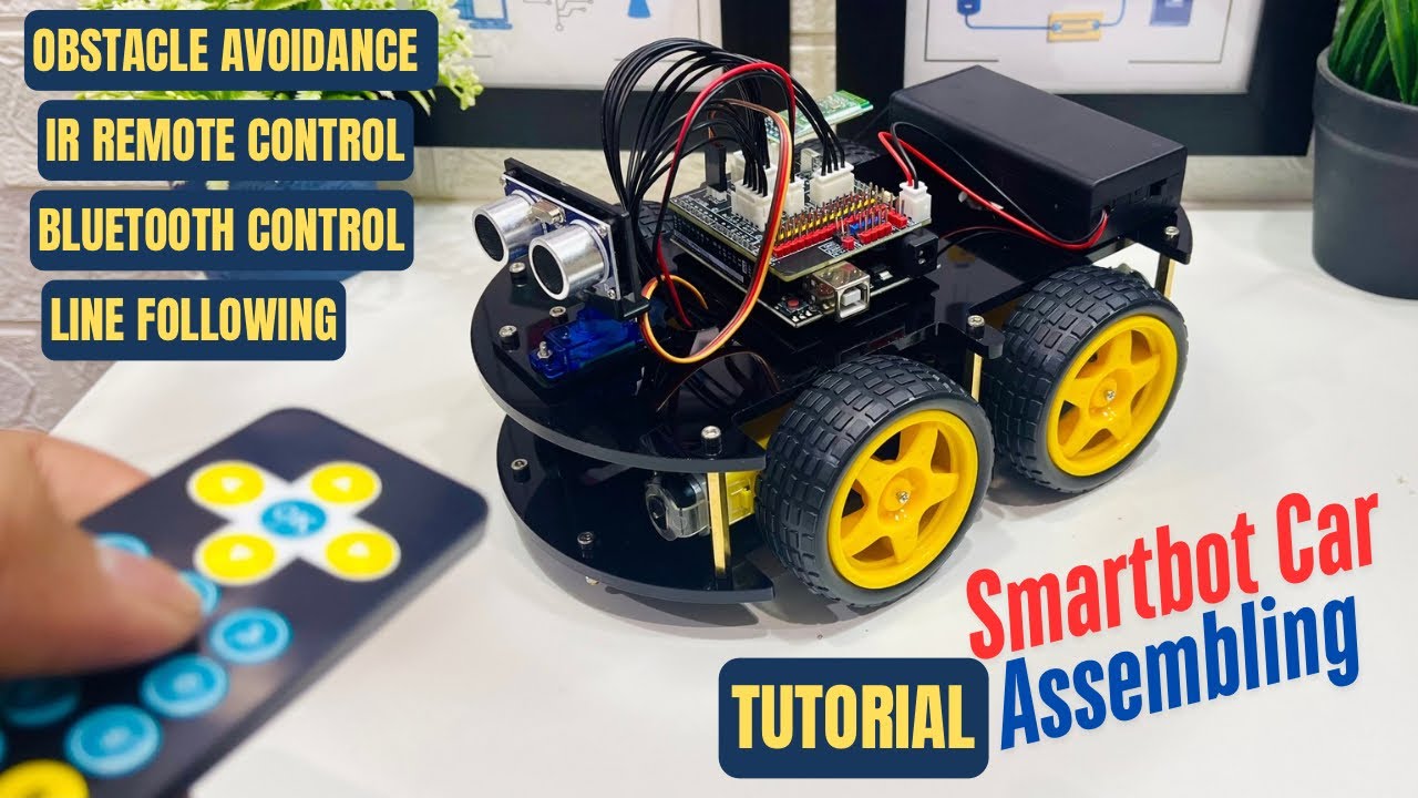 SmartBot Car || Full Assembly & Programming Tutorial ||| Arduino DIY Project