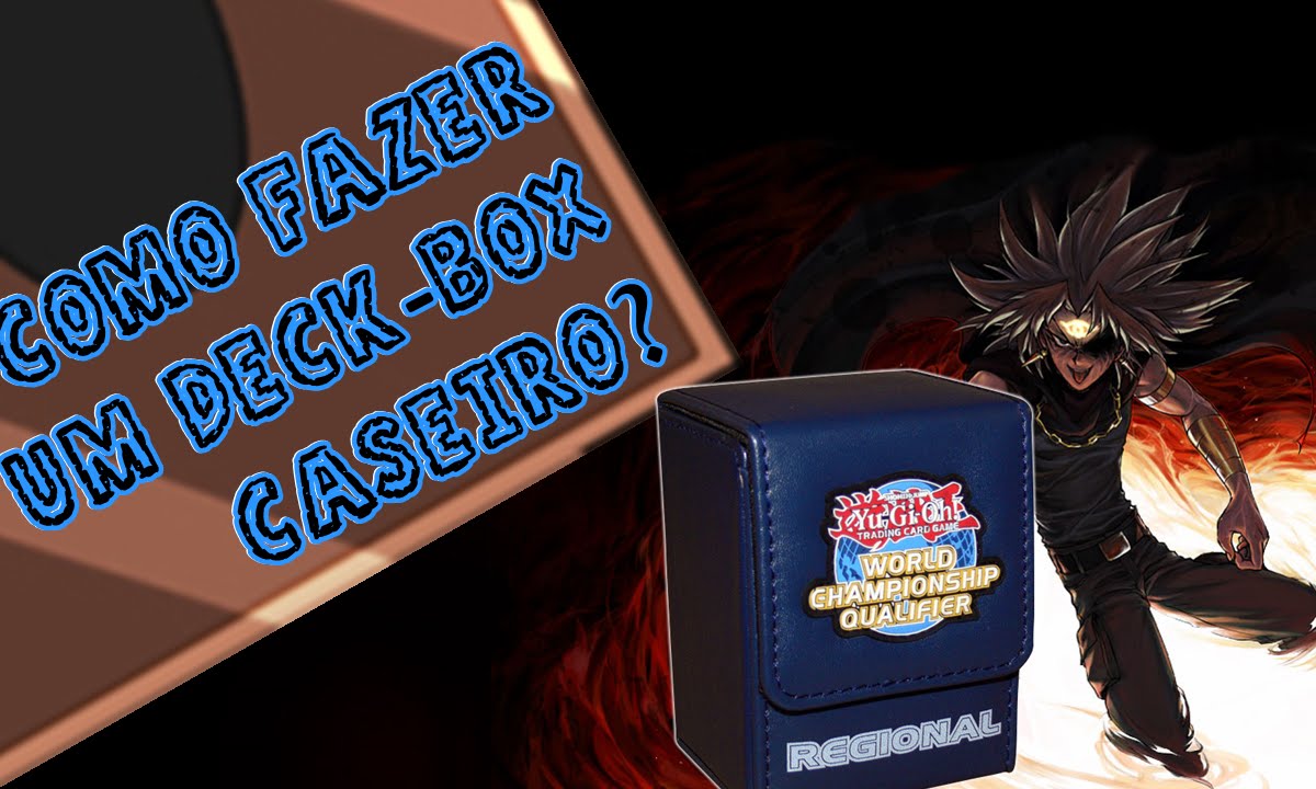 YU-GI-OH | COMO FAZER UM DECK-BOX CASEIRO SUPER RESISTENTE DE PAPEL ◄IGOR► PT-BR