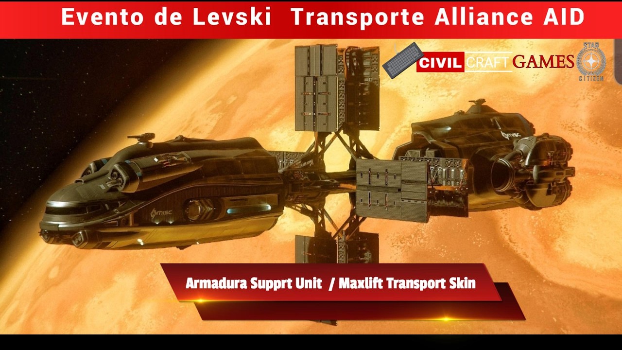 Alliance Aid Desbloqueo de la Armadura Chiron Support Unit /Maxlift Transport Skin #starcitizen