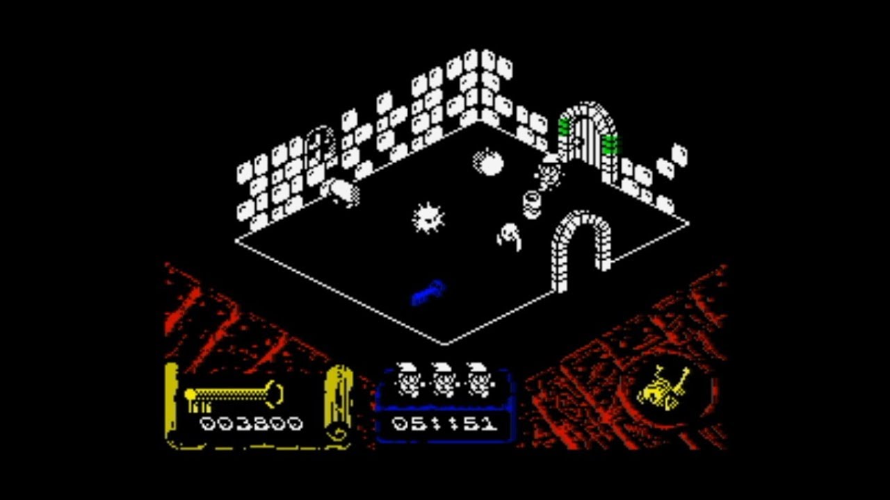 Tiki Taca (Atic Atac Remake 2019) Walkthrough (with Wizard) + Review, ZX Spectrum