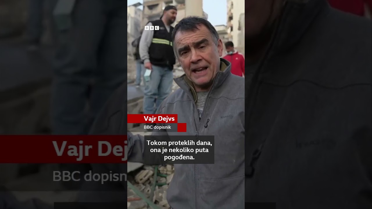 BBC u Bejrutu posle izraelskog napada u centru grada #liban  #izrael #vesti #shorts