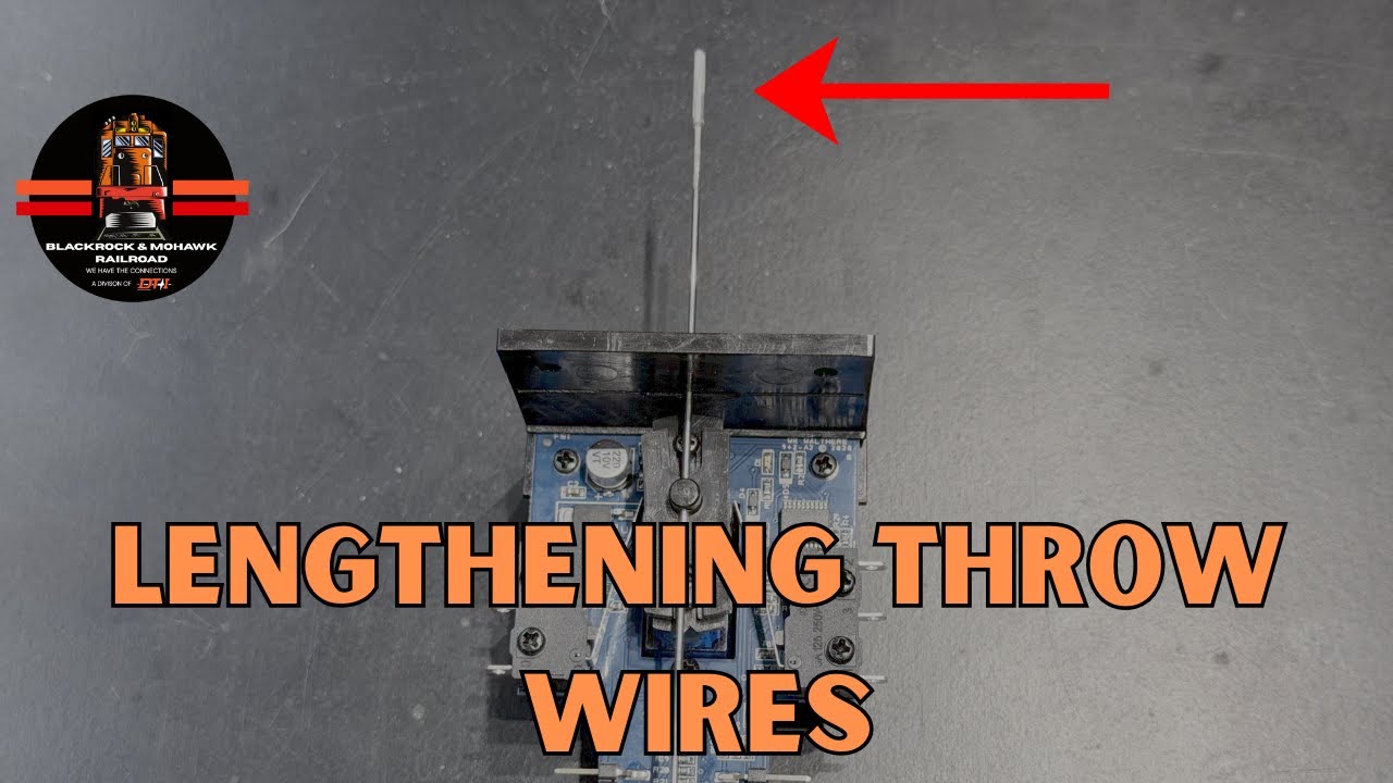 How to lengthen throw wires on switch machines! Stick around to the end for some safety information.