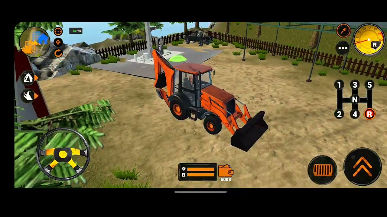 Backhoe Loader JCB Simulator Gameplay - Indian Vehicles Truck JCB Driving - Android Gameplay