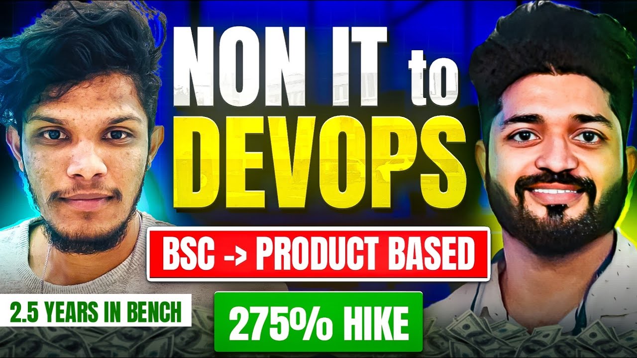 BSC to DevOps Engineer 275% hike|2.5 years in Bench| 90 day notice period| How is NON IT job market?